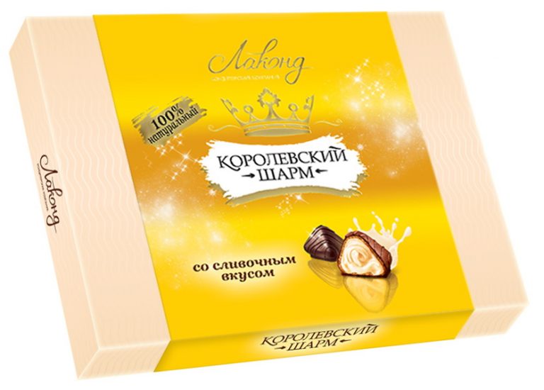 «Королевский шарм» со сливочным вкусом, 235г — Кондитерская компания ...
