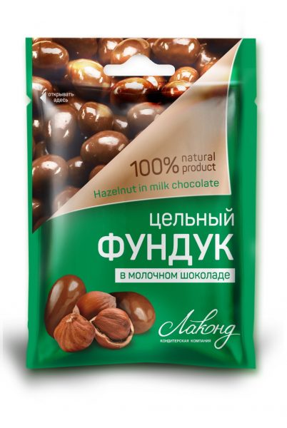 “Фундук в молочном шоколаде”, 0,045