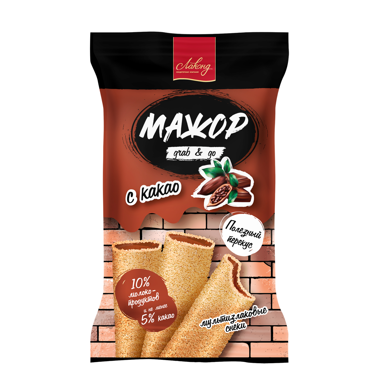 Воздушные батончики «Мажор» со вкусом какао, 160г
