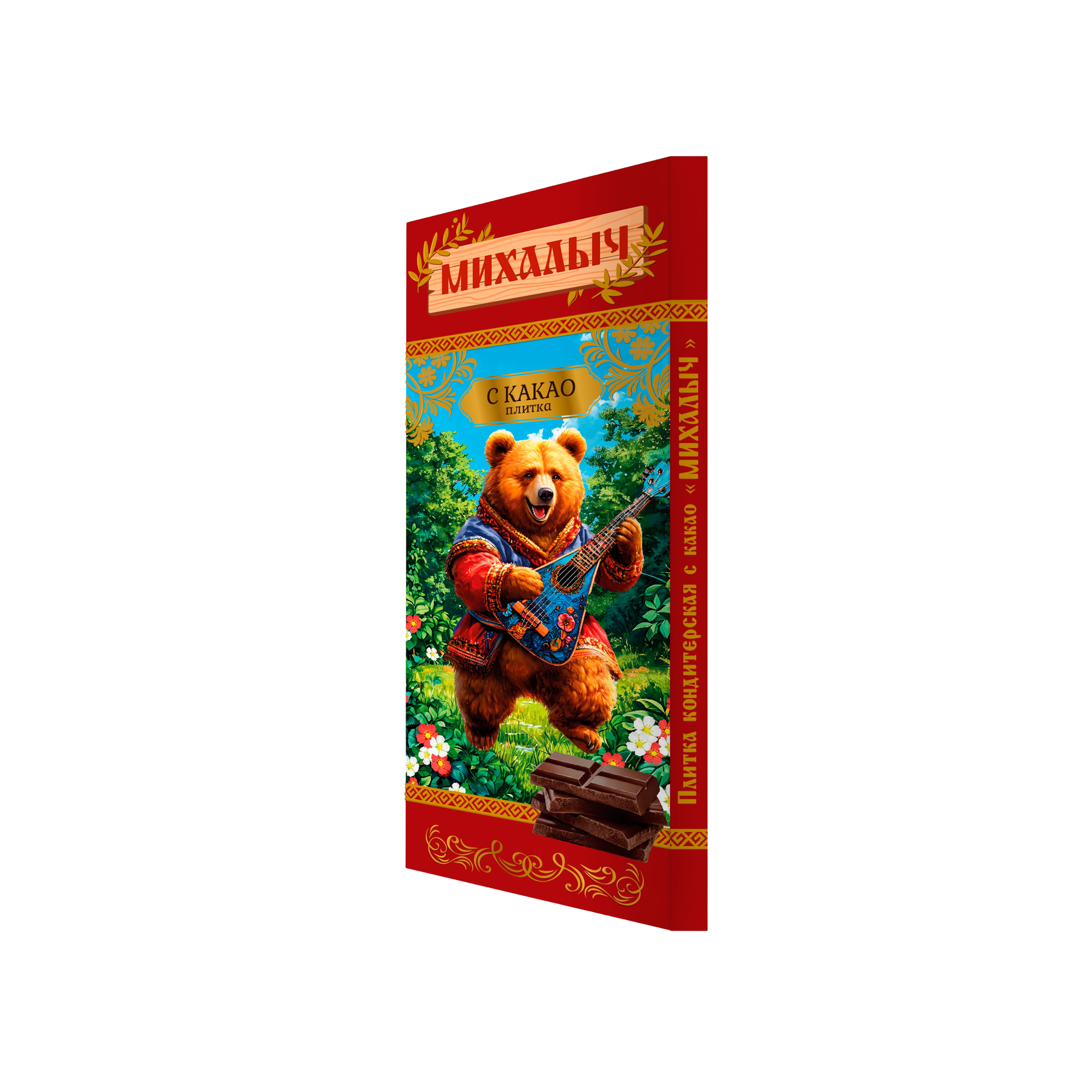 Confectionery bar with cocoa «Mihalych»