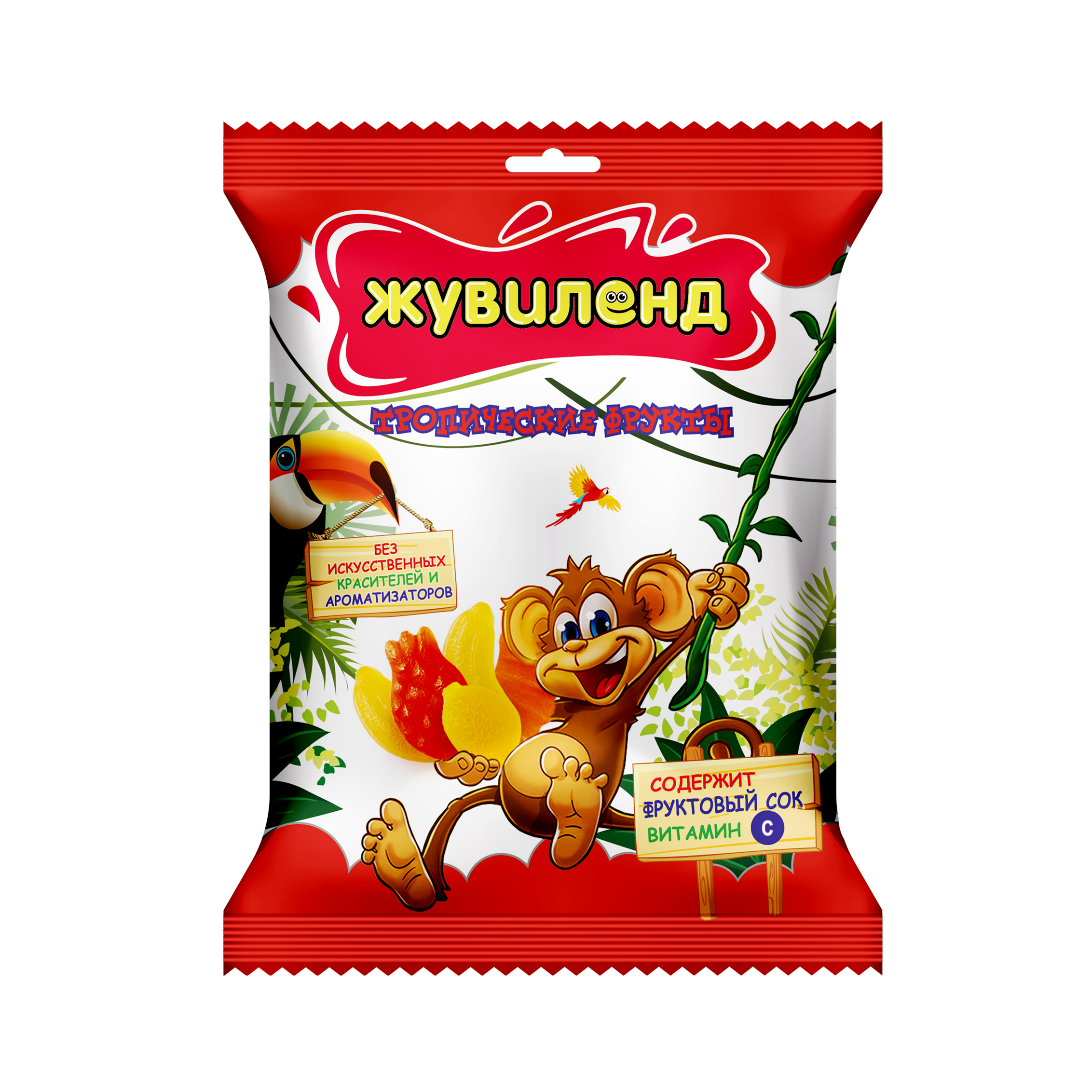 Жувиленд «Со вкусом тропических фруктов», 85г